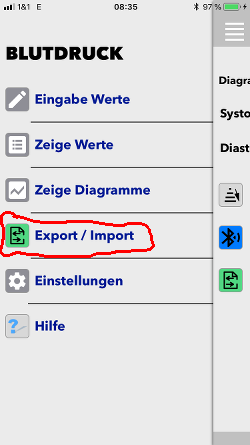 Programmeinstieg Export